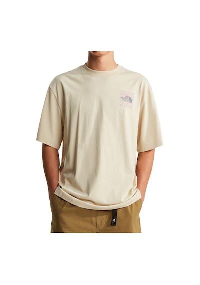 The North Face Sun Oversize Graphic Erkek Bej Outdoor T-shirt Nf0a8ga0dom1