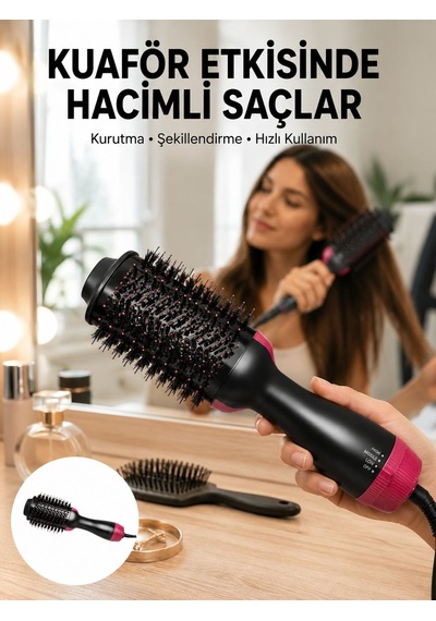 Fön Tarak 1200 W Saç Şekillendirici Saç Düzleştirici Saç Kurutma Yeni Nesil - Lisinya