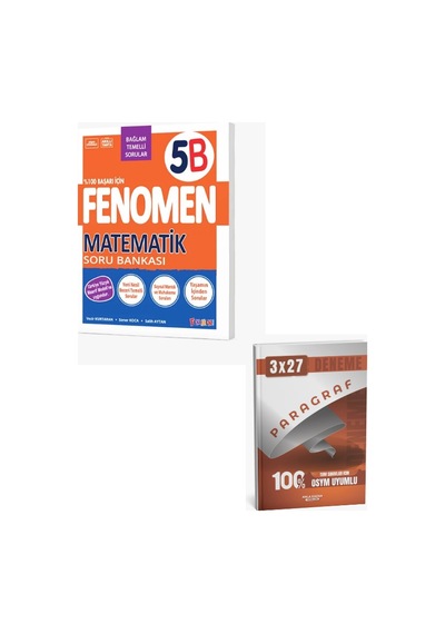 Fenomen 2027 5. Sınıf Matematik 5b Soru Bankası + Anla Kazan Paragraf Deneme