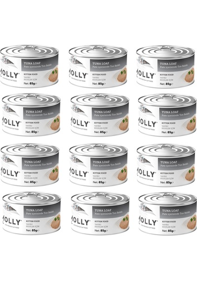 Molly Kitten Ton Balıklı Pate Ezme Yavru Kedi Konservesi 85 Gr. X 12 Adet