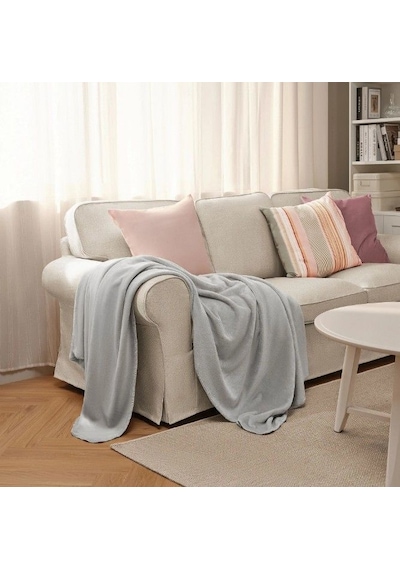 Ikea Slangramal Polar Koltuk Örtüsü Tek Kişilik 150 X 200 Cm Gri