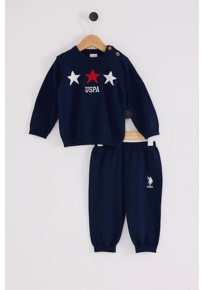 U.S. Polo Assn. U.s.polo Erkek Bebek Triko 2li Takım - Lacivert Lacivert