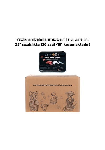 Barftr Rıch Raw Food 8 KG Yetişkin Köpek Maması 8 x 1 KG