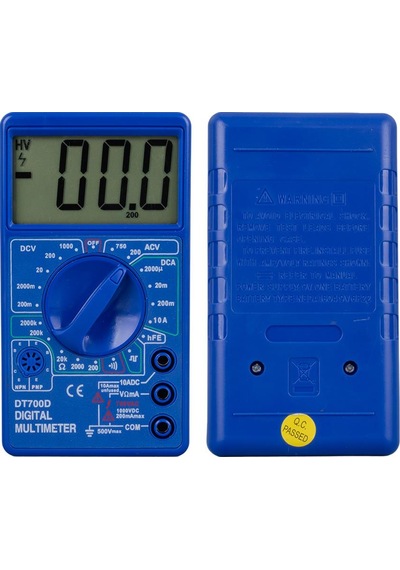 Ayt Powermaster Dt700d Jumbo Display Dijital Multimetre Ölçü Aleti Dc Ac Diyot Transistör Ölçebilir