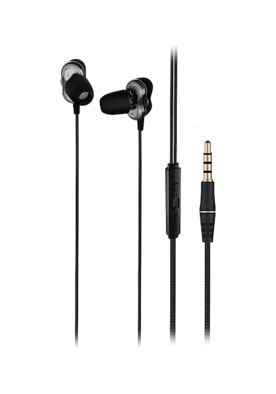 Lecoo EH102 Kablolu 3.5mm Jacklı Kulak İçi Mikrofonlu Dual Driver Kulaklık