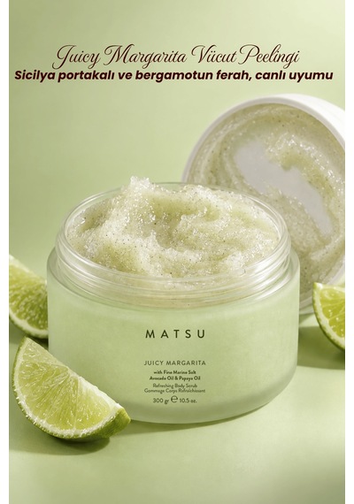 Juicy Margarita Ferahlatıcı Bergamot & Narenciye Vücut Peelingi 300 Gr