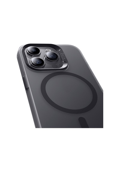 Apple Uyumlu iPhone 16 Pro Max  Kılıf M-safe Şarj Özellikli Yeni Seri Benks Lucid Armor Kapak Siyah Siyah