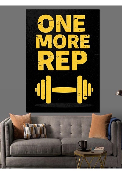 Ahşap Tablo Halter Kaldıran Güçlü Motivasyon