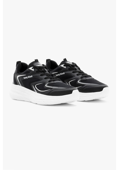 Tonny Black Nefes Alabilen Kumaş Faylon Taban Bağcıklı Unisex Siyah Beyaz Spor Ayakkabı Tbals015 Siyah Beyaz
