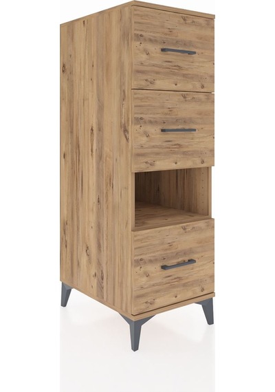 Kronos Dolap Tek Raflı 3 Çekmeceli 44x59x134 Çam-çam Çam Kronos Dolap Tek Raflı 3 Çekmeceli 44x59x134 Çam-çam Çam