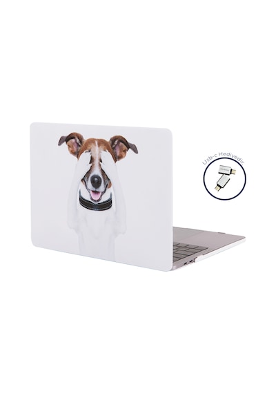 Apple Uyumlu MacBook Pro Kılıf 13inç M1-m2, Dog01nl Type-c'li Model A2338 A2289 A2251 A1706-08 A1989 A2159 İle Beyaz