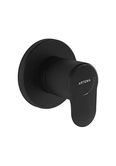 Artema Root A4273036 Round Ankastre Stop Valf Sıva Üstü Grubu Mat Siyah