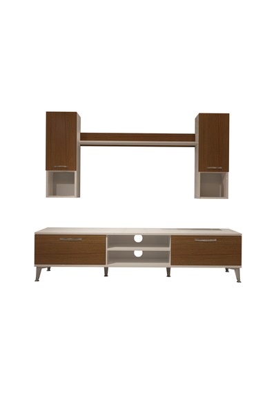 Decoraktiv Eko 5da Mdf Dvd Silver Tv Ünitesi Tv Sehpası Beyaz - Ceviz