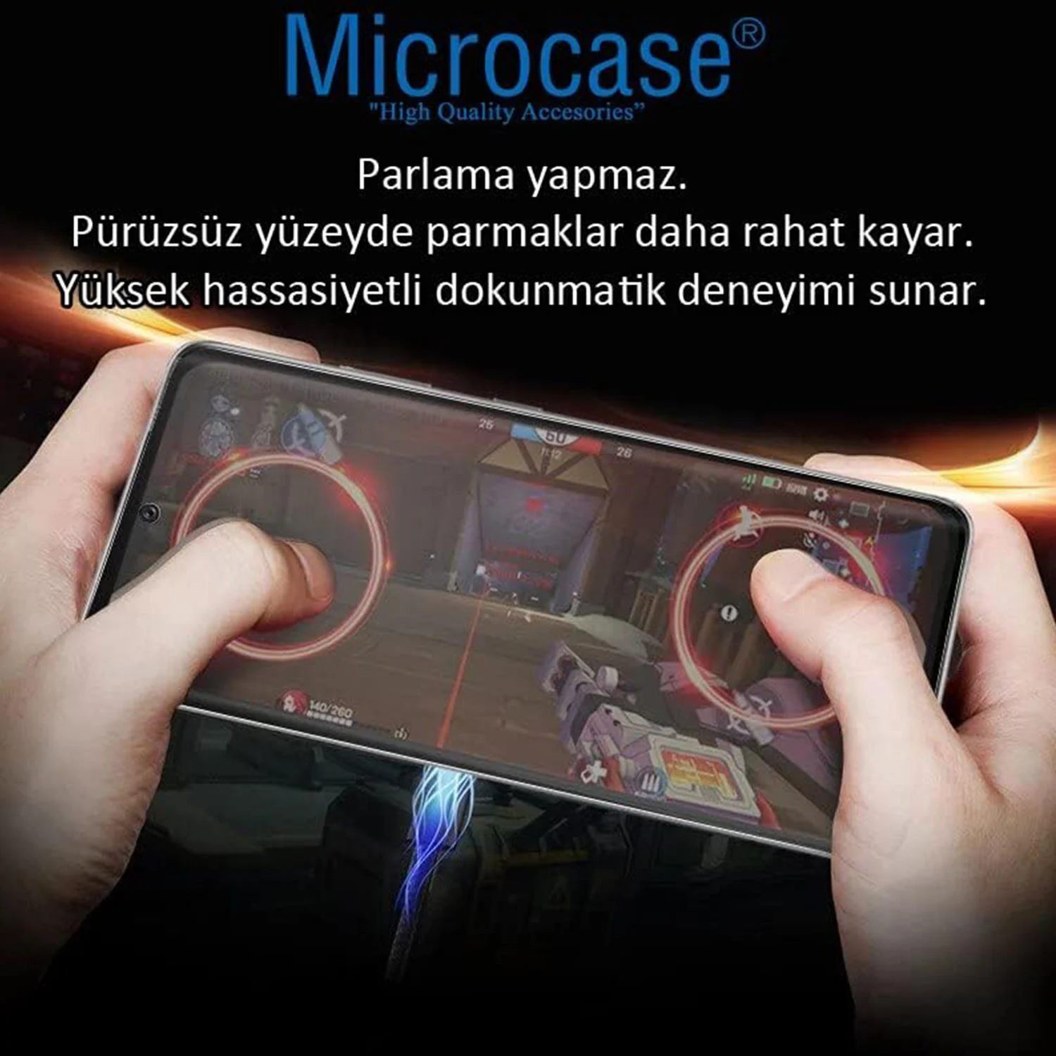 Microcase Oneplus 13t Tam Kaplayan Çerçeveli Mat Cam Koruma - Al3124