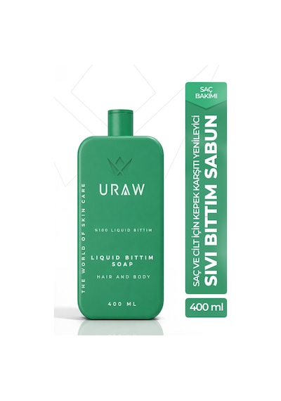 Uraw Saç Derisi Arındırıcı ve Kepek Karşıtı Sıvı Bıttım Sabunu 400 ML