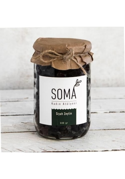 Siyah Zeytin Boyasız Katkısız 500gr-2651