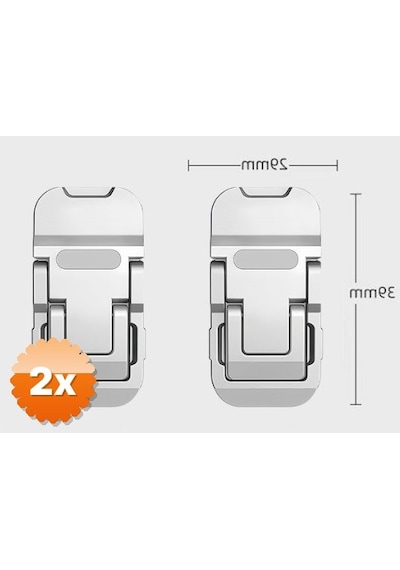 2 Adet Laptop Standı 2 Kademeli Yükseltme Ayarlı 2 Adet
