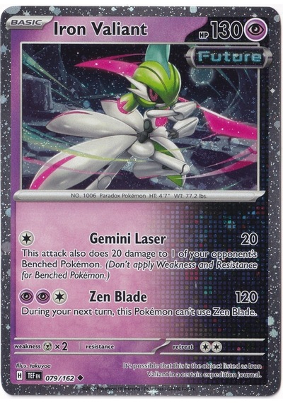 Iron Valiant Cosmos Holo 79 - Pokemon Temporal Forces - Pokemon Kartı Mint