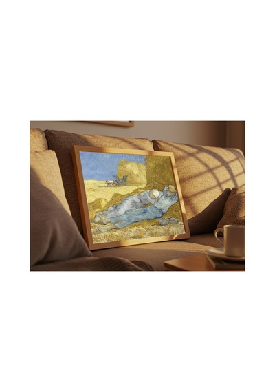 Van Gogh Van Gogh Öğle Uykusu Çerçevesiz Poster 21x30 Cm A4 Tablo Van Gogh Post Empresyonizm