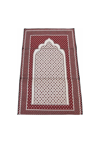 Sırt Dayamalı Katlanır Süngerli Seccade - Destekli Namaz Minderi - Kırmızı