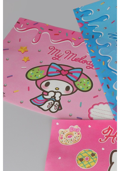 X Dekomus Lisanslı Hello Kitty,cinnamorol,my Melody,kuromi Best Friends 4 Adet Beslenme Örtüsü Diğer