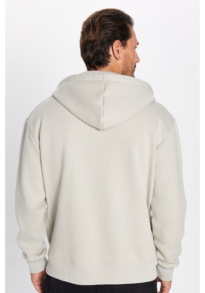 Tudors Unisex Relax Fit Rahat Kesim Pamuklu İçi Polarlı Çift Cepli Fermuarlı Taş Renk Kapüşonlu Sweatshirt-32699 Tudors Unisex Relax Fit Rahat Kesim Pamuklu İçi Polarlı Çift Cepli Fermuarlı Taş Renk Kapüşonlu Sweatshirt-32699