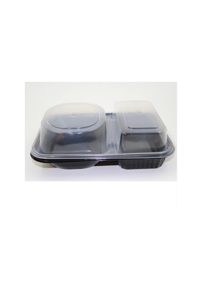 2 Bölmeli Hamburger Kabı Set - V410 50 Adet