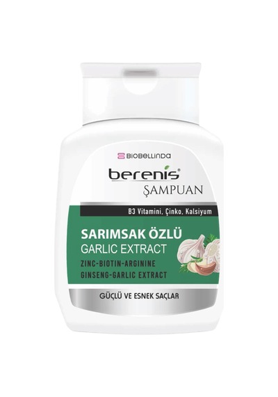 Berenis Sarımsak Özlü Şampuan 290 Ml Daha Güçlü Saçlar İçin 2'li Set Kuru