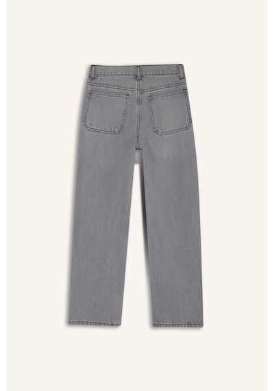 Defacto Erkek Çocuk Wide Leg Düz Paça Jean Pantolon F2836a825aunm55 Gri