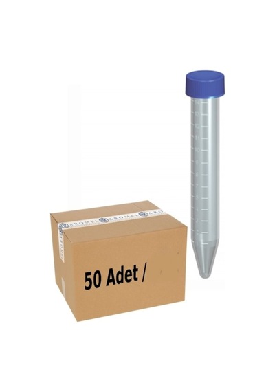 Falkon Tüpü 15 Ml 50/Paket Mavi Kapaklı Falcon Tüpü
