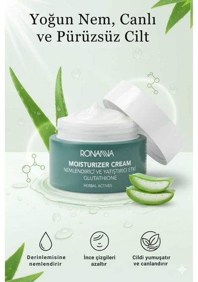 Ronanna Yoğun Nemlendirici Krem - Onarıcı, Aydınlatıcı, Tüm Ciltler İçin - 50ml