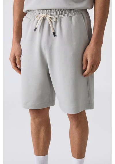 Taş Oversize Fit Basic Erkek Şort Takım - 85292