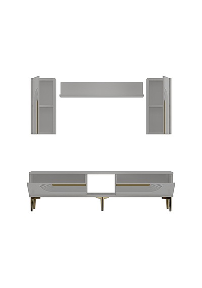 Tvr1502bg Meyra Tv Ünitesi Takımı Beyaz-gold 150cm Beyaz - Altın