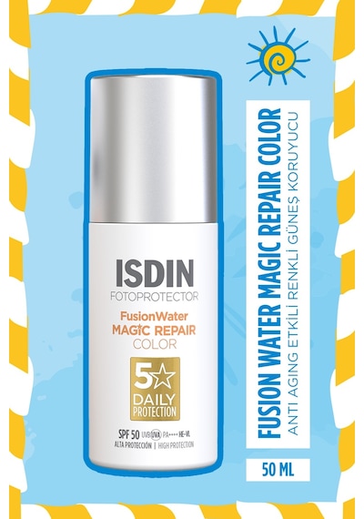 Isdin Fotoprotector Fusion Water Magic Repair Color SPF50 50 ML