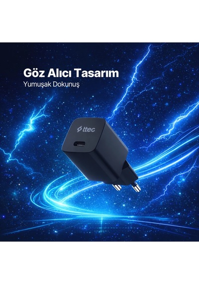 Ttec Smartcharger Gan 45W Avs PD Seyahat Hızlı Şarj Aleti