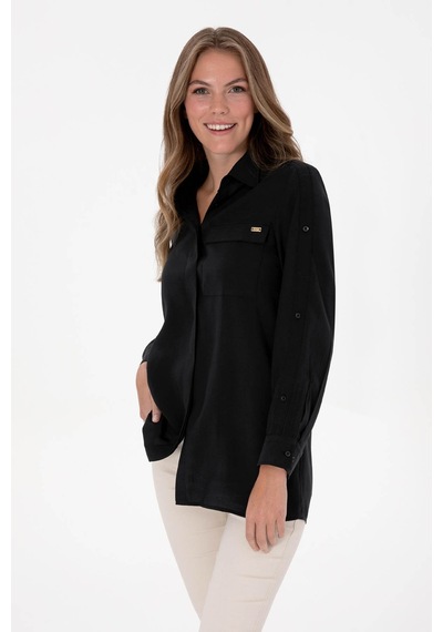 U.s. Polo Assn. Getre-tnk Siyah Kadın Gömlek 2240010 Siyah