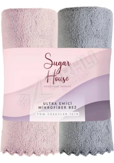 2 Adet Sugar House Ultra Emici Mikrofiber Rulo Bez 2'li Çok Renkli