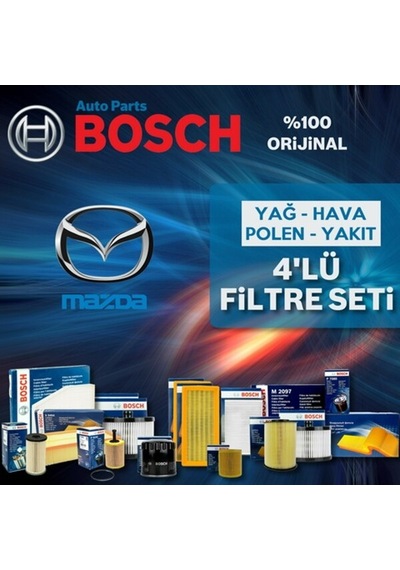 Mazda 3 1.6 Bosch  Filtre Bakım Seti 2004-2008 (495584849)