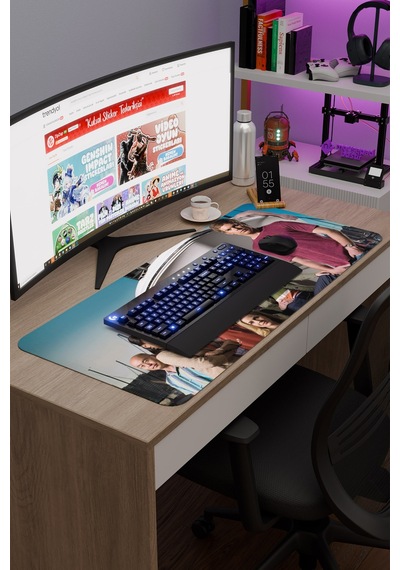 Dexter V5 90x40 Xxl Gaming Kauçuk Kaymaz Taban Mouse Pad Fare Altlığı