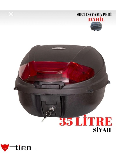 35 Litre Motosiklet Çantası Siyah