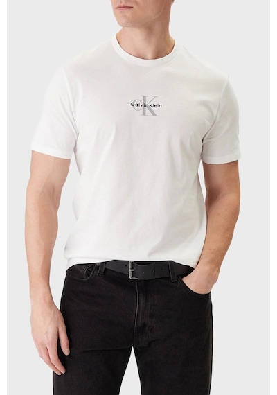Calvin Klein Erkek T Shirt Lv04rb866g Yaa Beyaz Beyaz