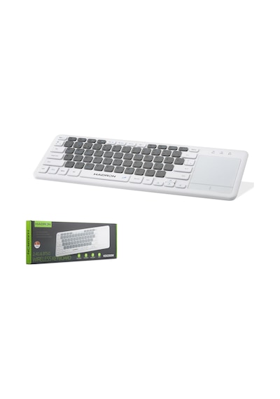 Hadron Hdx2505w Dual Mode Touch Pad Smart Klavye 2.4 Ghz Bluetooth 5.0 Beyaz Antrasit