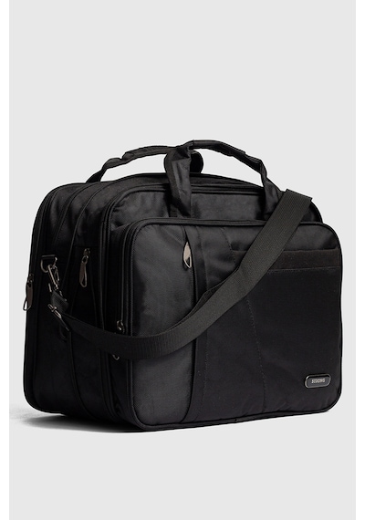 Strong Bag 15.6" İnç Körüklü Evrak Bilgisayar Notebook Laptop Çantası Kse02 Siyah Siyah