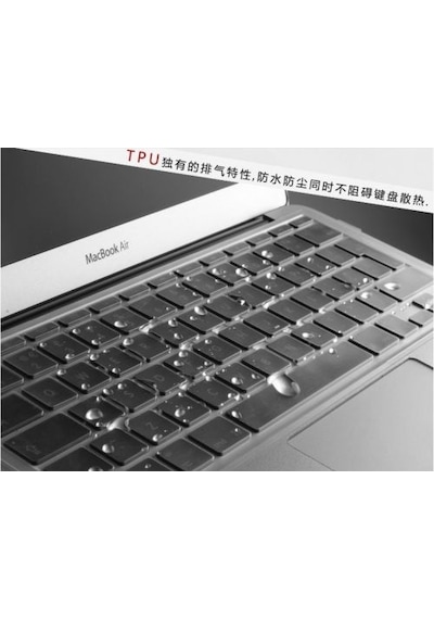 Apple Uyumlu MacBook Si̇Li̇Kon Klavye Koruyucu Tr Türkçe