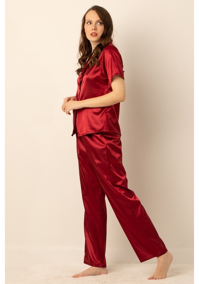 Miorre Bayan Saten Pijama Takımı 001