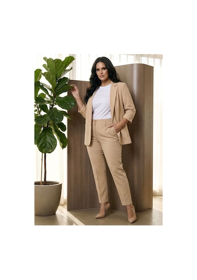 Hanezza Yeni Sarap Rengi Kadın Blazer Ceket Büyük Beden Takım Elbise Uyumlu Krem V1 - 5553107 Krem V1 Hanezza Yeni Sarap Rengi Kadın Blazer Ceket Büyük Beden Takım Elbise Uyumlu Krem V1 - 5553107 Krem V1