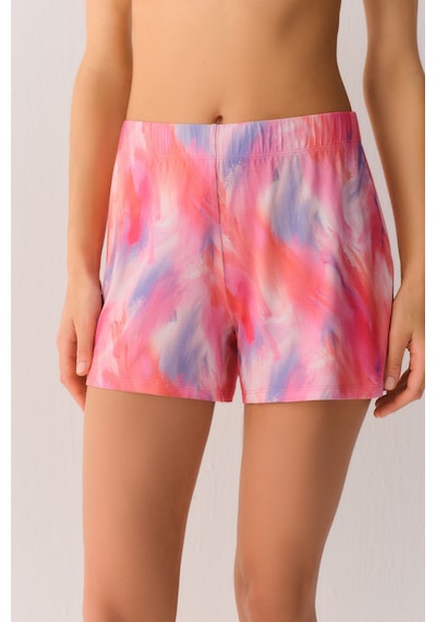 Suwen Pink Shadows Şort Sh26902603690 Batik