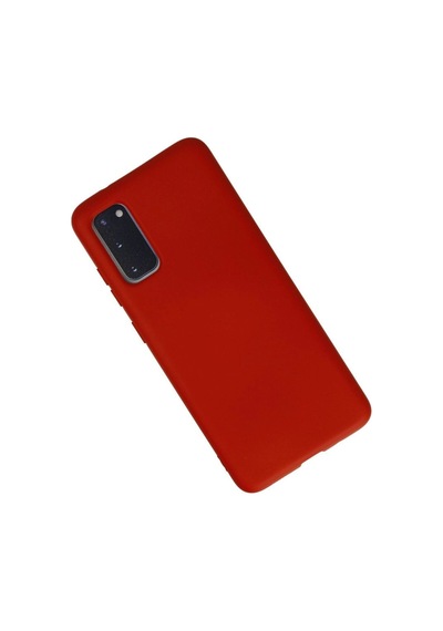 Samsung Samsung Uyumlu Galaxy S20 Kılıf Nano İçi Kadife Silikon - Kırmızı