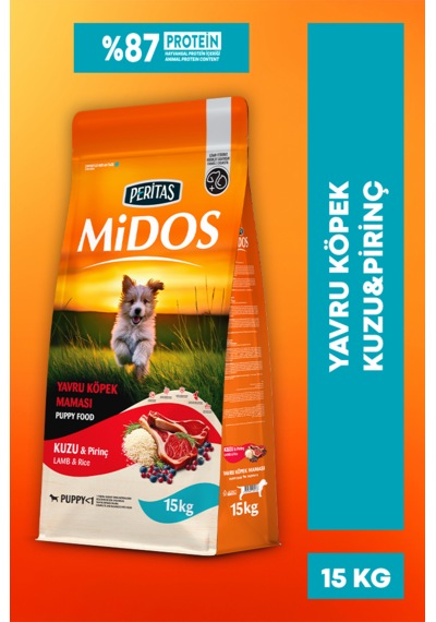 Kuzu Ve Pirinçli Yavru Köpek Maması Büyüme 15kg