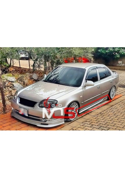 Hyundai Accent Admire Custom Marşpiyel Sağ Sol Takım Fiberglass Boyasız